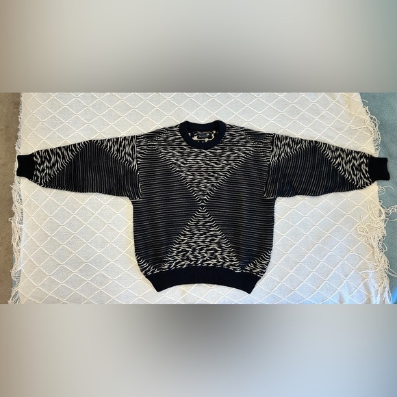 COOGI Original Vintage Men’s Black and White Sweater. Size large. - Picture 1 of 11